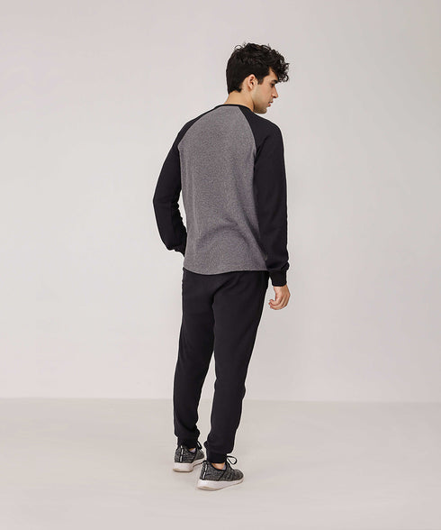 Men's Raglan Waffle Knit Shirt